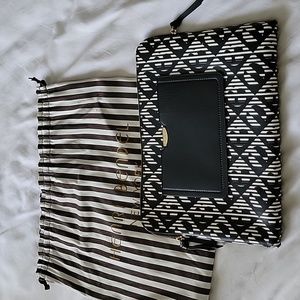 Henri Bendel Black & White Laptop Case